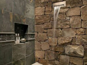 kopalniška stena in tla iz naravnega kamna